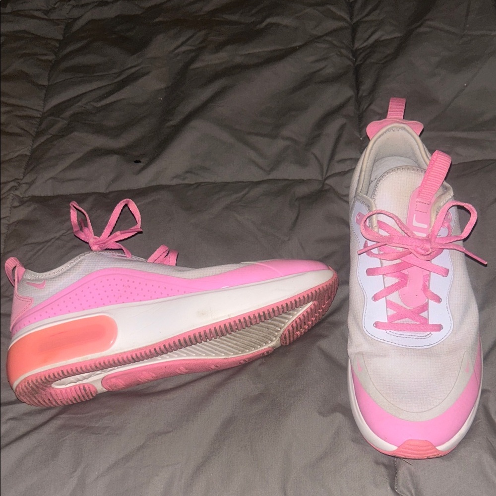 Nike Pink and White Sneakers